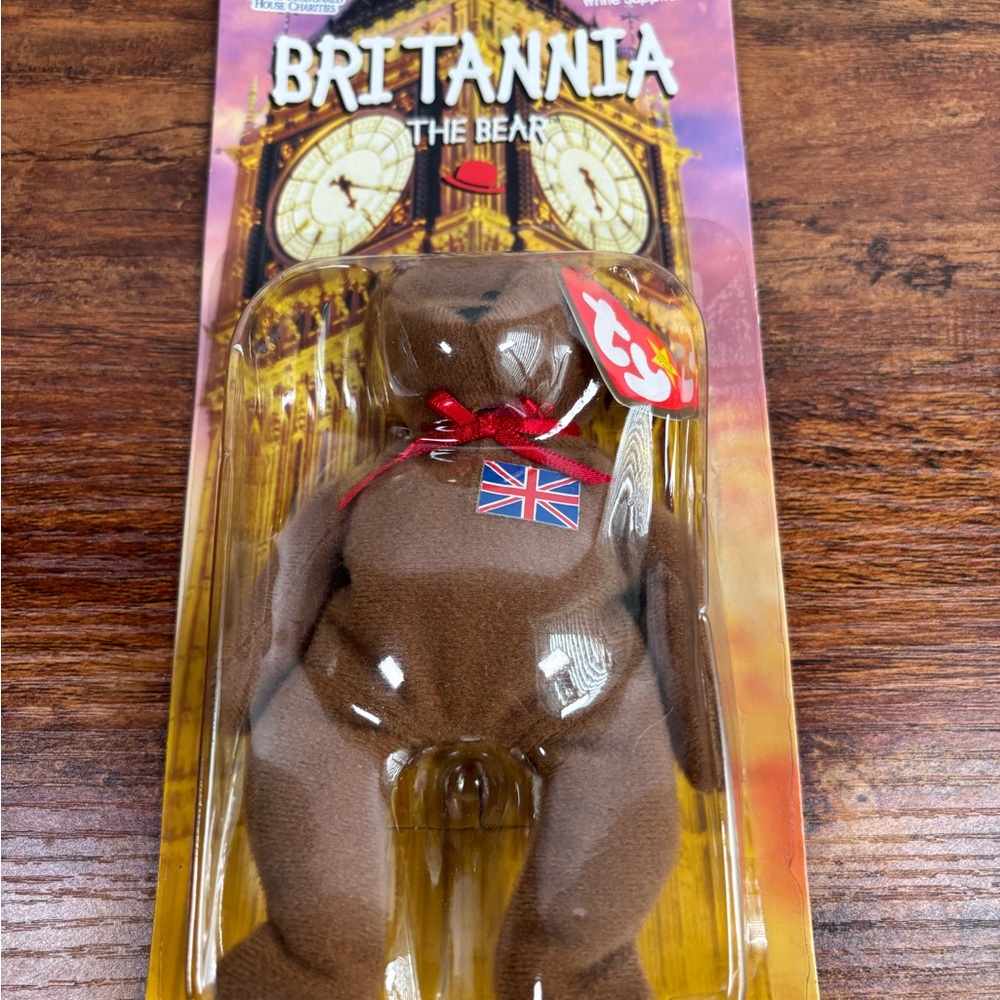 Britannia The Bear McDonalds Ty Beanie Baby with Rare Errors 1993 OakBrook VTG - Picture 2 of 10